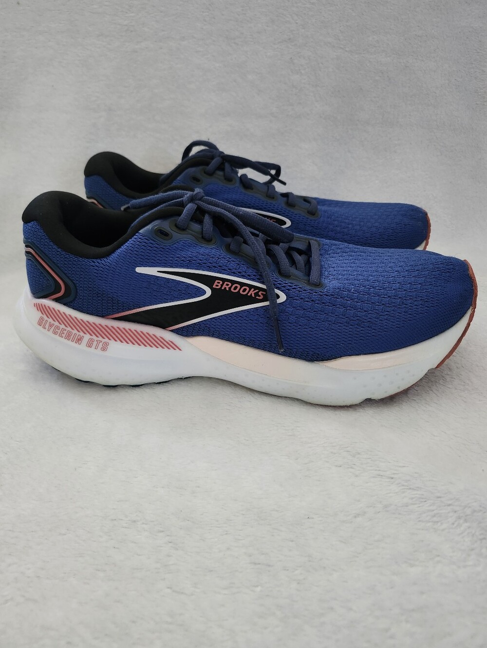 BROOKS Glycerin GTS 21 Athletic Running Shoes Blue White Size 11